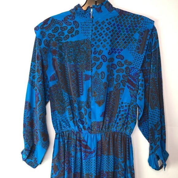 VINTAGE Silk Woman's Dress 6 - Picture 5 of 10